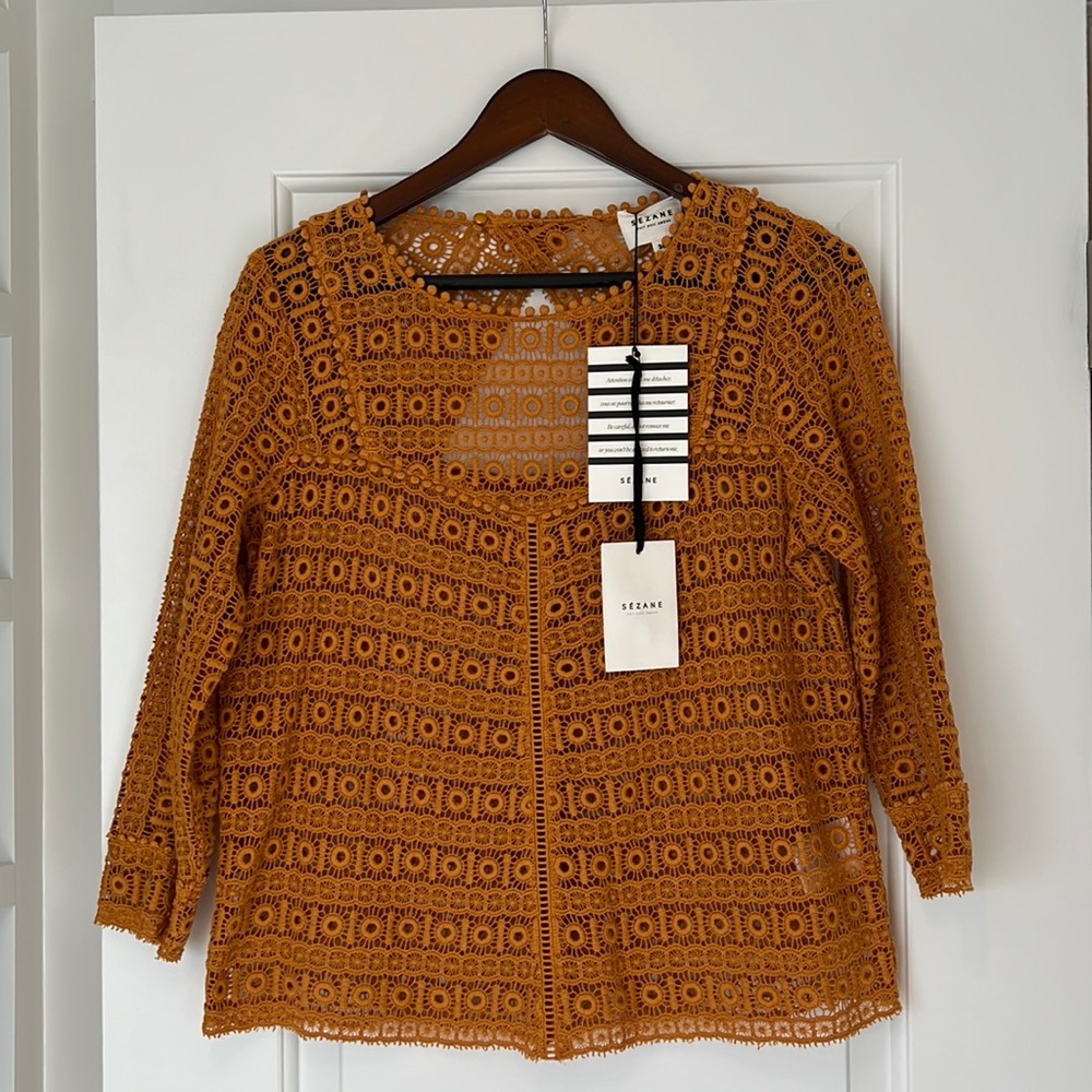 Sézane lace top. Size 38